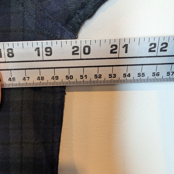 Eddie Bauer Green Blue Plaid Flannel Button-up Shirt Mens Medium - Picture 8 of 9